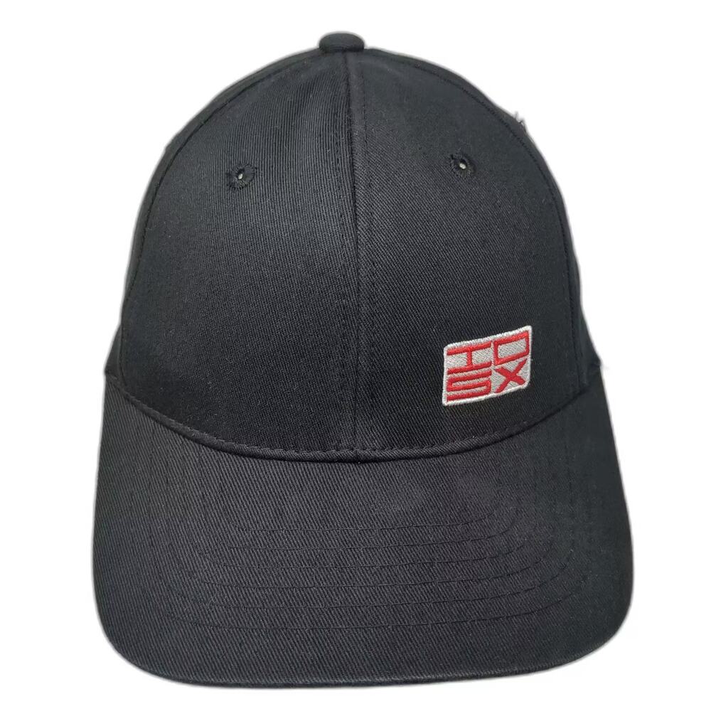 Magic Baseball Cap Black Red M Hat Fitted Embroidered Stretch Fit Cotton Logo